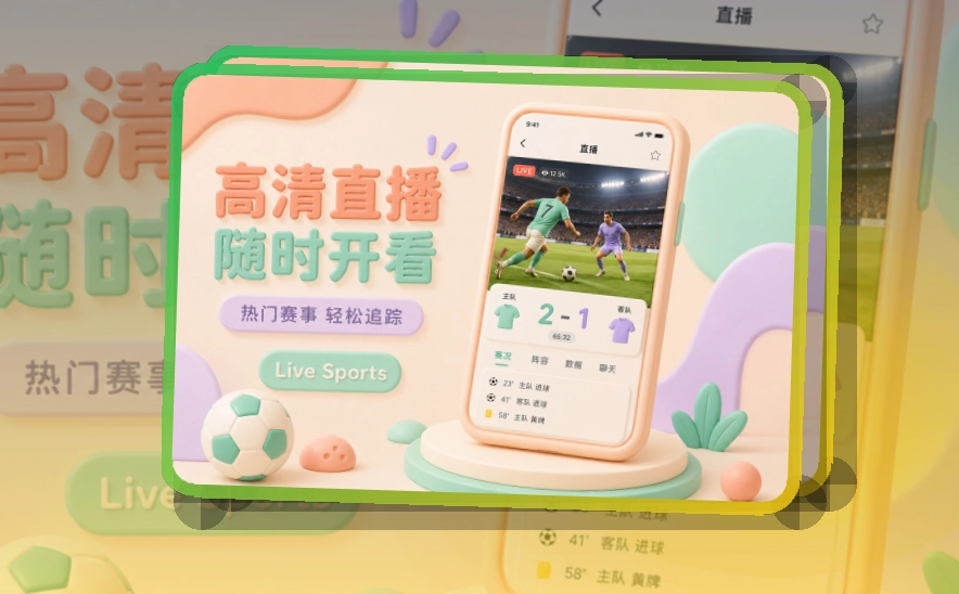 开云 海报式引导 · 比赛日App入口 · 外出查赛更方便界面展示